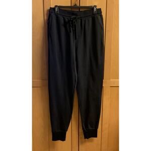 Monrow Womens XL Black Elastic Waist & Banded Bottom Joggers